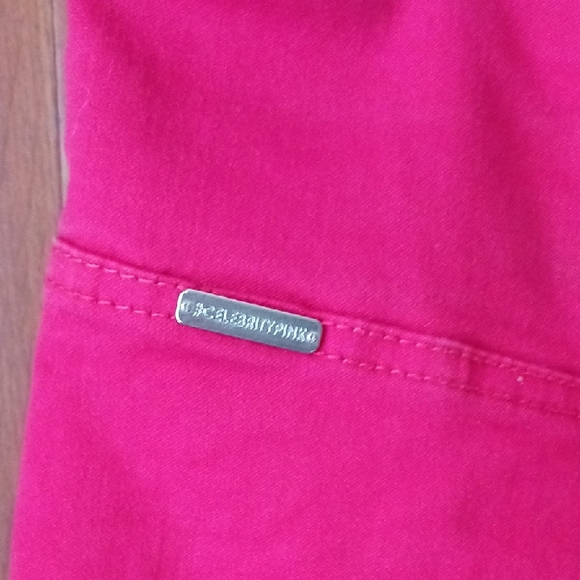 Celebrity Pink- Red High-Waist Button Front Shorts - Picture 8 of 12